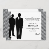 Trauzeuge-Anforderungskarte Einladung (Vorne/Hinten)