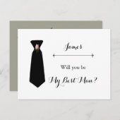 Trauzeuge-Anforderungskarte für den rosafarbenen D Postkarte (Vorne/Hinten)