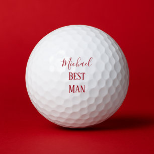 Trauzeuge auf der Grünen Hochzeit Golfball
