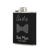 Trauzeuge Bachelor Party Bow Krawatte Flachmann (Links)