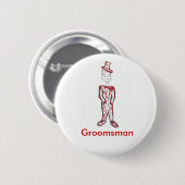 Trauzeuge Bachelor Party Button (Vorne & Hinten)