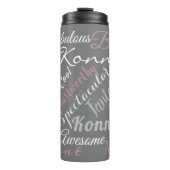 Trauzeuge-benutzerdefinierte Positiv-Attribute-Aff Thermosbecher (Vorderseite)