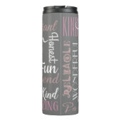 Trauzeuge-benutzerdefinierte Positiv-Attribute-Aff Thermosbecher (Rückseite)