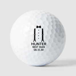 Trauzeuge Black Bow Krawatte Golfball