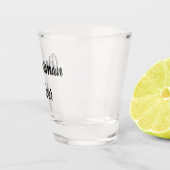 Trauzeuge Black Individuelle Name - Hochzeit Schnapsglas (Rechts)