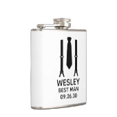 Trauzeuge Black Krawatte Flachmann (Rechts)