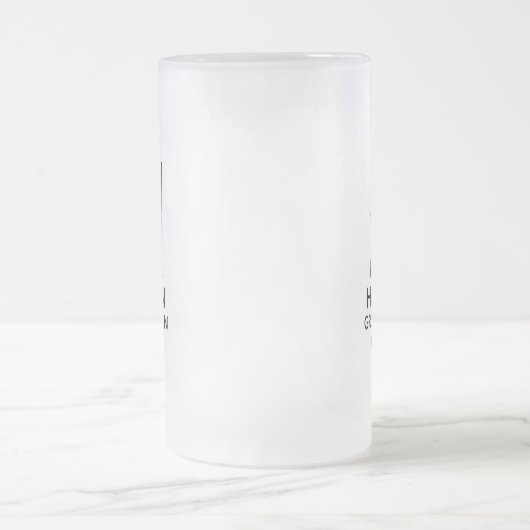 Trauzeuge Black Krawatte Mattglas Bierglas (Mittel)