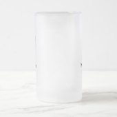 Trauzeuge Blue Bow Krawatte Mattglas Bierglas (Mittel)