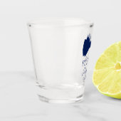 Trauzeuge Blue Bow Krawatte Schnapsglas (Links)