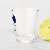 Trauzeuge Blue Bow Krawatte Schnapsglas (Rechts)