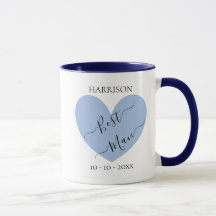 Trauzeuge Blue Heart Personalisierte Mug
