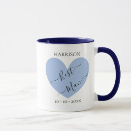 Trauzeuge Blue Heart Personalisierte Mug Tasse
