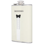 Trauzeuge Bow Krawatte Tuxedo Wedding Flask Flachmann (Links)