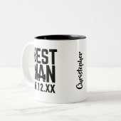 Trauzeuge Brautführer Geschenk Kaffeetasse (Vorderseite Links)