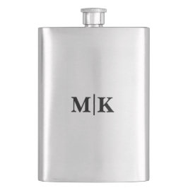 Trauzeuge Brautführer Hochzeitsmonogramm-Geschenk Flachmann