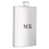 Trauzeuge Brautführer Hochzeitsmonogramm-Geschenk Flachmann (Rechts)