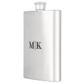 Trauzeuge Brautführer Hochzeitsmonogramm-Geschenk Flachmann (Links)