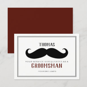 Trauzeuge Card - Ihr Wein Einladung