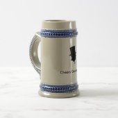Trauzeuge-Celebratory Bier Stein Bierglas (Vorderseite Links)
