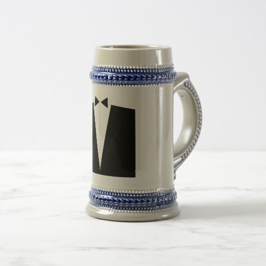 Trauzeuge-Celebratory Bier Stein Bierglas (VorderseiteRechts)