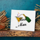 Trauzeuge Champagne Toast Fotoplatte (Seite)