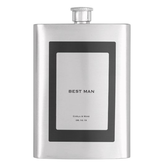 Trauzeuge Classic anpassen Flachmann (Vorderseite)