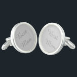 Trauzeuge Cufflinks Manschettenknöpfe<br><div class="desc">Sterling Silber überzogene,  silbergraue Manschetten mit Trauzeuge. Passen Sie dieses Objekt an oder kaufen Sie,  wie es ist.</div>