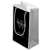 Trauzeuge Custom Modern Chic Classy Kleine Geschenktüte (Vorderseite Schrägansicht)