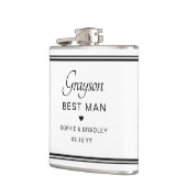 Trauzeuge Custom Personalisiert Wedding Party Flachmann (Links)