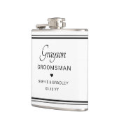 Trauzeuge Custom Personalisiert Wedding Party Flachmann (Links)