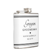 Trauzeuge Custom Personalisiert Wedding Party Flachmann (Rechts)