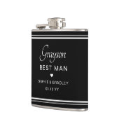 Trauzeuge Custom Personalisiert Wedding Party Flachmann (Links)