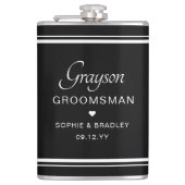 Trauzeuge Custom Personalisiert Wedding Party Flachmann (Vorderseite)