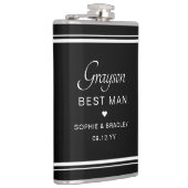 Trauzeuge Custom Personalisiert Wedding Party Flachmann (Rechts)