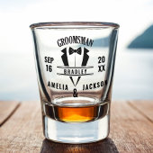 Trauzeuge Custom Tuxedo Gastgeschenk Hochzeit Shot Schnapsglas
