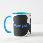 Trauzeuge Danke - Geschenk - Ringer-Tasse-Vorlage Tasse (Links)
