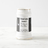 Trauzeuge Danke, Geschenk - Tuxedo Vorlage Bierglas (Mittel)