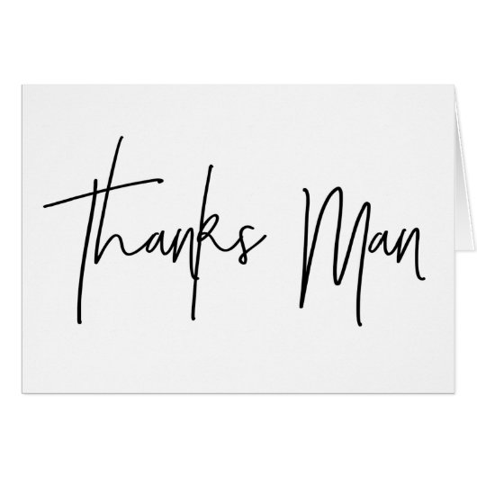 Trauzeuge danken Ihnen, Dank-Mann-Karte zu (Vorderseite (Horizontal))