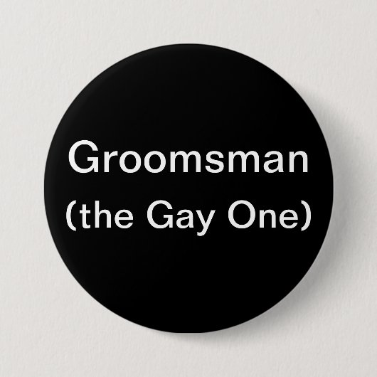 Trauzeuge das homosexuelle button (Vorderseite)