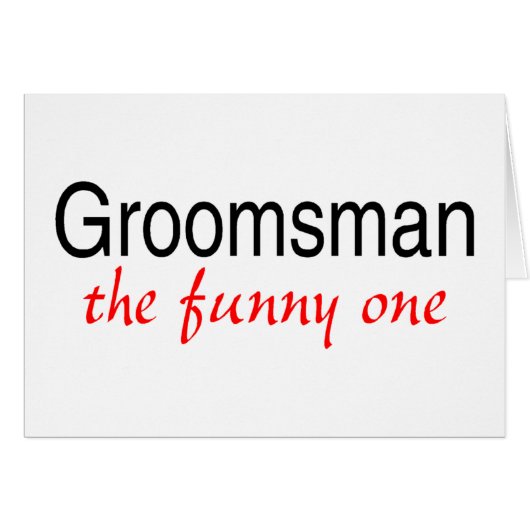 Trauzeuge das lustige (Vorderseite (Horizontal))