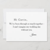 Trauzeuge der rosa Confetti-Kreise Einladung (Rückseite)