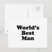 Trauzeuge der Welt Postkarte (Vorne/Hinten)