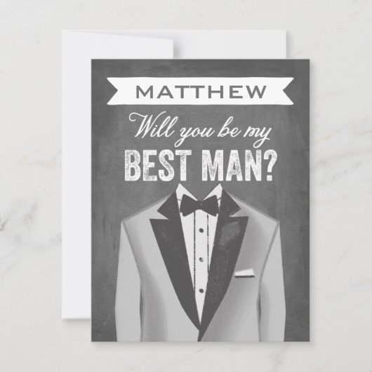 Trauzeuge des Tafel-Trauzeuge-| Einladung (Vorderseite)