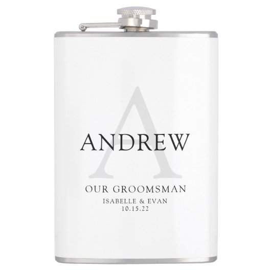 Trauzeuge Drink Flasche Flachmann (Vorderseite)