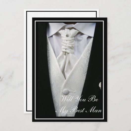 Trauzeuge Einladung (Vorne/Hinten)