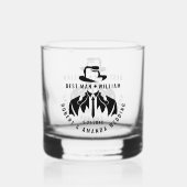 Trauzeuge Elegant Tuxedo Wedding Whiskyglas (Vorderseite)