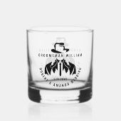 Trauzeuge Elegant Tuxedo Wedding Whiskyglas (Rückseite)