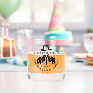 Trauzeuge Elegant Tuxedo Wedding Whiskyglas