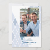 Trauzeuge Elegantes Abstraktes Foto Anspruchsvoll (Vorderseite)