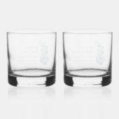 Trauzeuge Eukalyptus Greenerity Wedding Custom Whiskyglas (Rückseite)